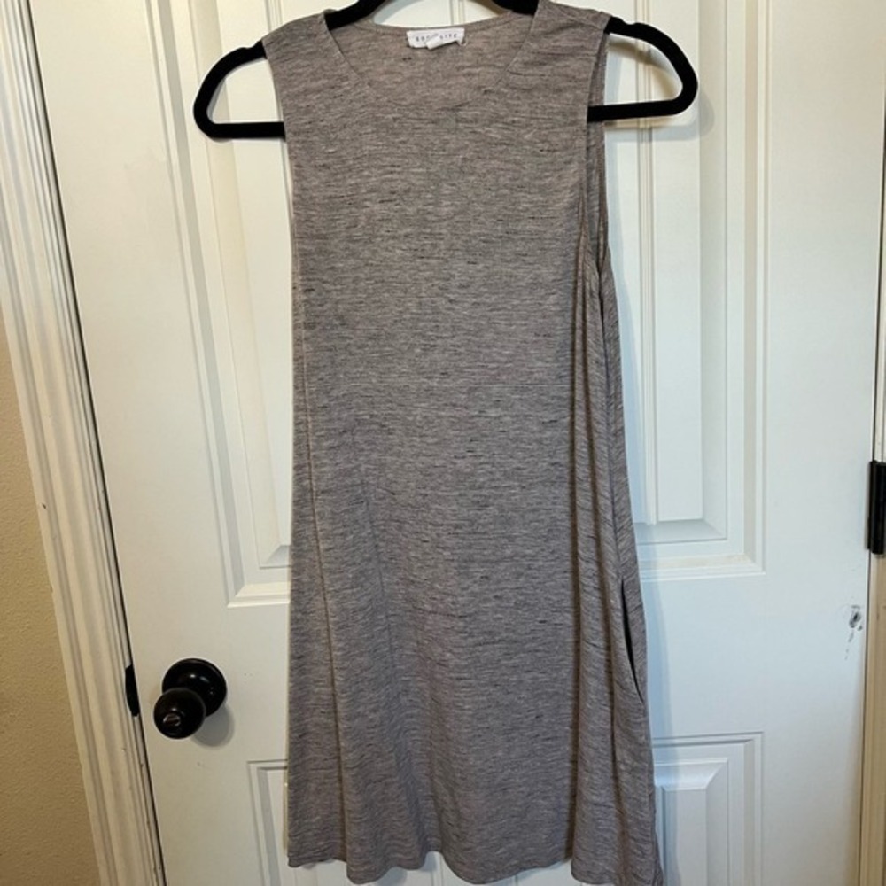 Nordstrom Socialite Dress Size Large Heather‎ Mauve  High Neck Knit Swing